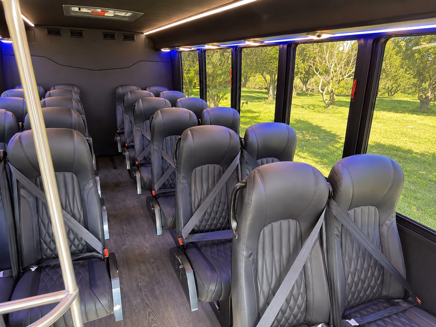 inglewood 18 passenger minibus inside