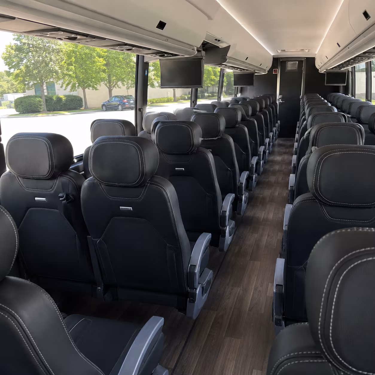 inglewood 56 passenger charter bus interior